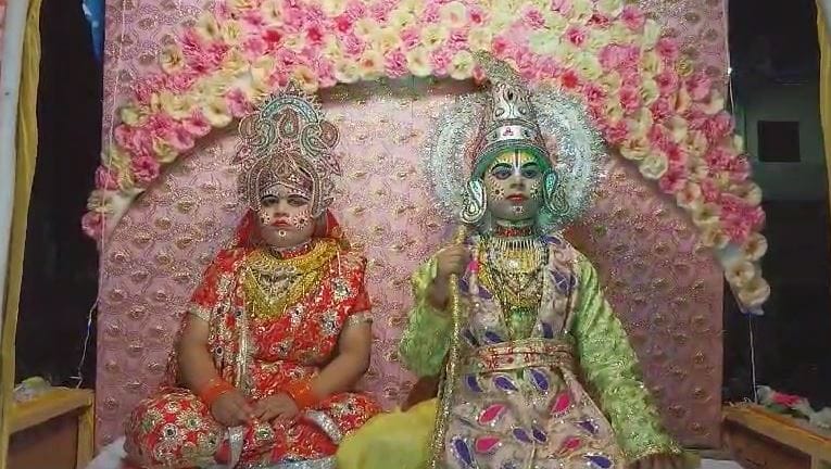 Ram Baraat in Naujheel of Mathura beautiful tableaux enthralled mind Thousands of people participated