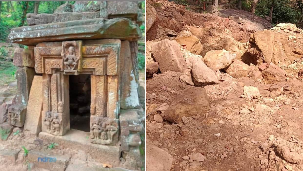 Sidhi News: On the very first day of Navratri, the idol of Maa Jagadamba was stolen