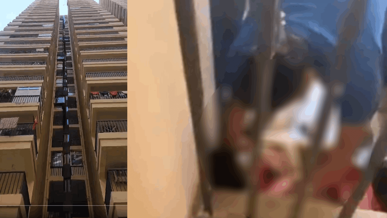two-year-old innocent child fell from 27th floor In Greater Noida west gaur city