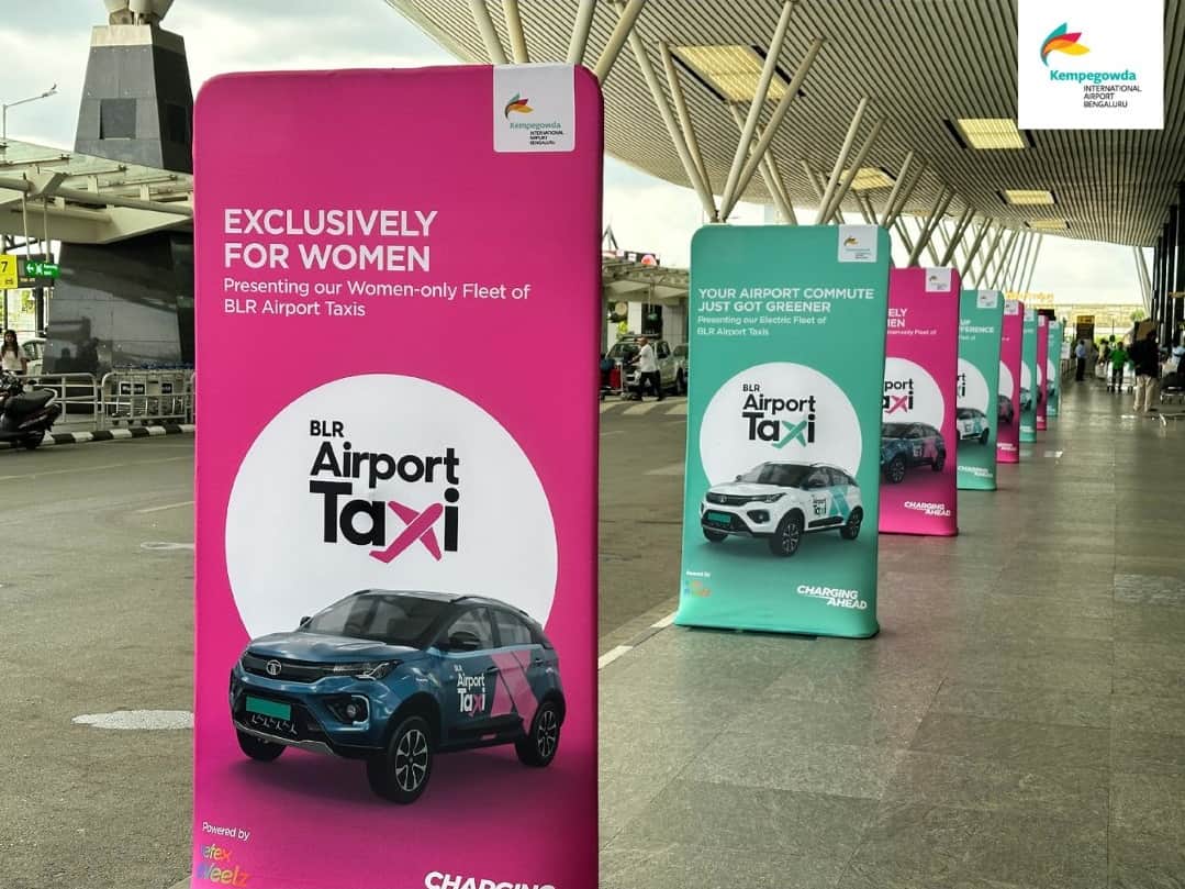 Bengaluru Airport expanded green mobility by adding New Electric Taxis to its fleet