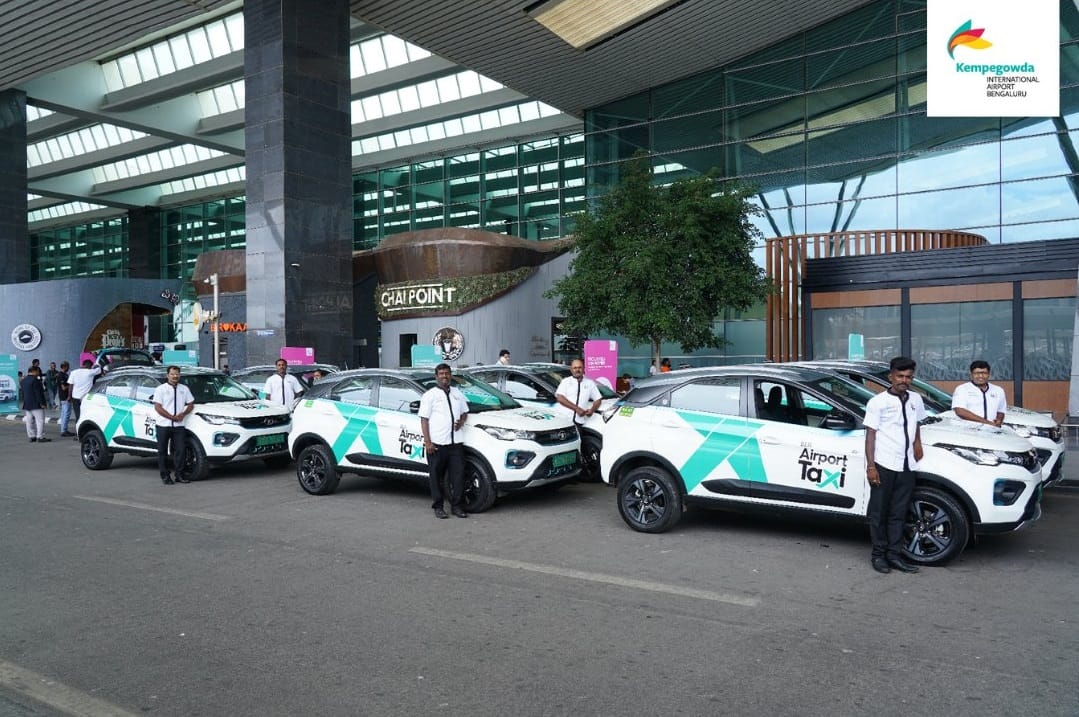 Bengaluru Airport expanded green mobility by adding New Electric Taxis to its fleet