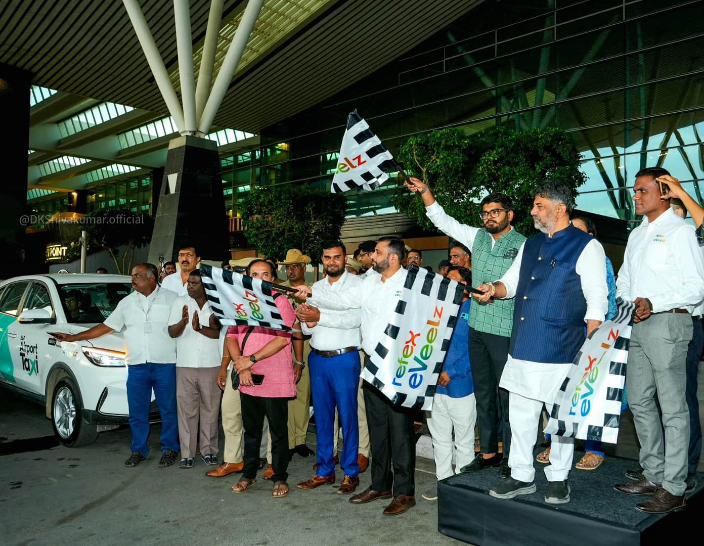 Bengaluru Airport expanded green mobility by adding New Electric Taxis to its fleet