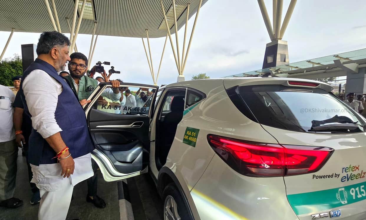 Bengaluru Airport expanded green mobility by adding New Electric Taxis to its fleet