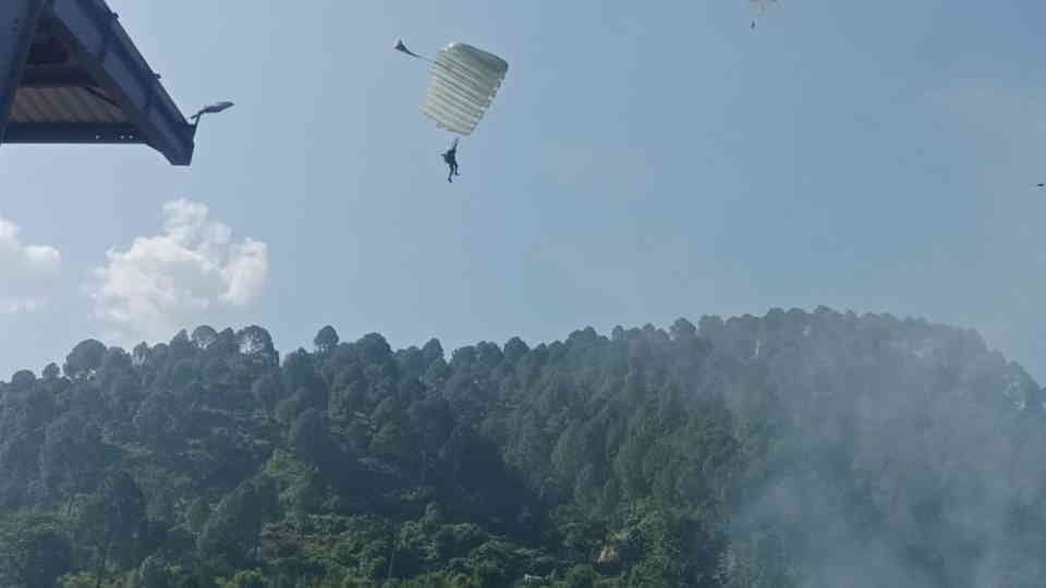 KAZIND 2024 India-Kazakhstan joint military exercise at Gauchar airstrip Chamoli Uttarakhand