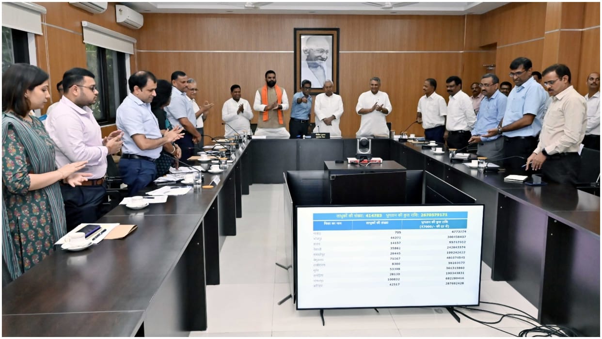 Bihar News : Nitish Kumar announced Bihar flood affected families getting seven thousand rupee patna news