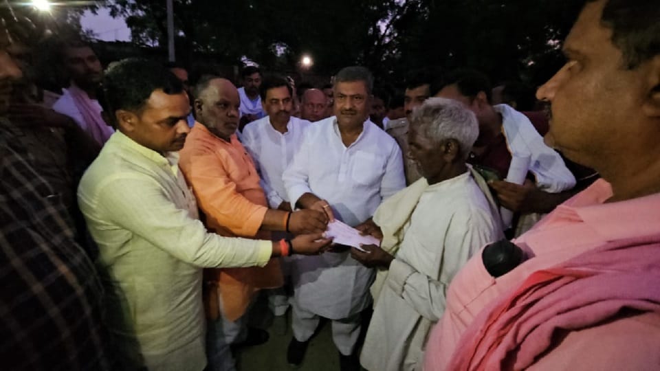 Government relief money reaches the families of those killed in road accidents