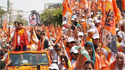 Independent candidate from Ganaur assembly seat of Sonipat, Devendra Kadian addressed the rally