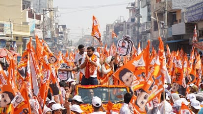 Independent candidate from Ganaur assembly seat of Sonipat, Devendra Kadian addressed the rally