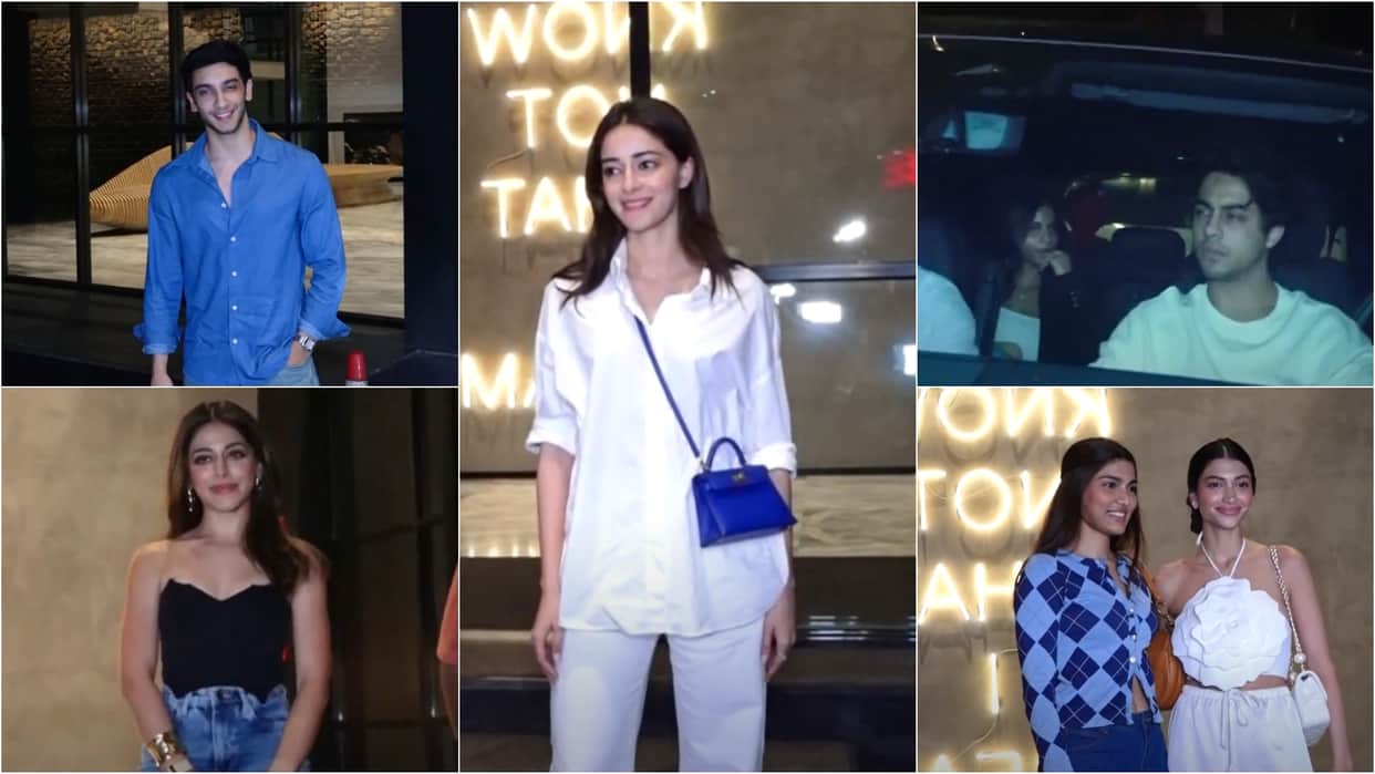 Aryan Khan Suhana Radhika Madan Vedang Raina Khusi Alizeh Many celebs attend Ananya Panday film CTRL Screening
