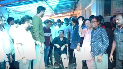 actor Govinda discharged from hospital after he was accidentally shot in the leg by his own revolver