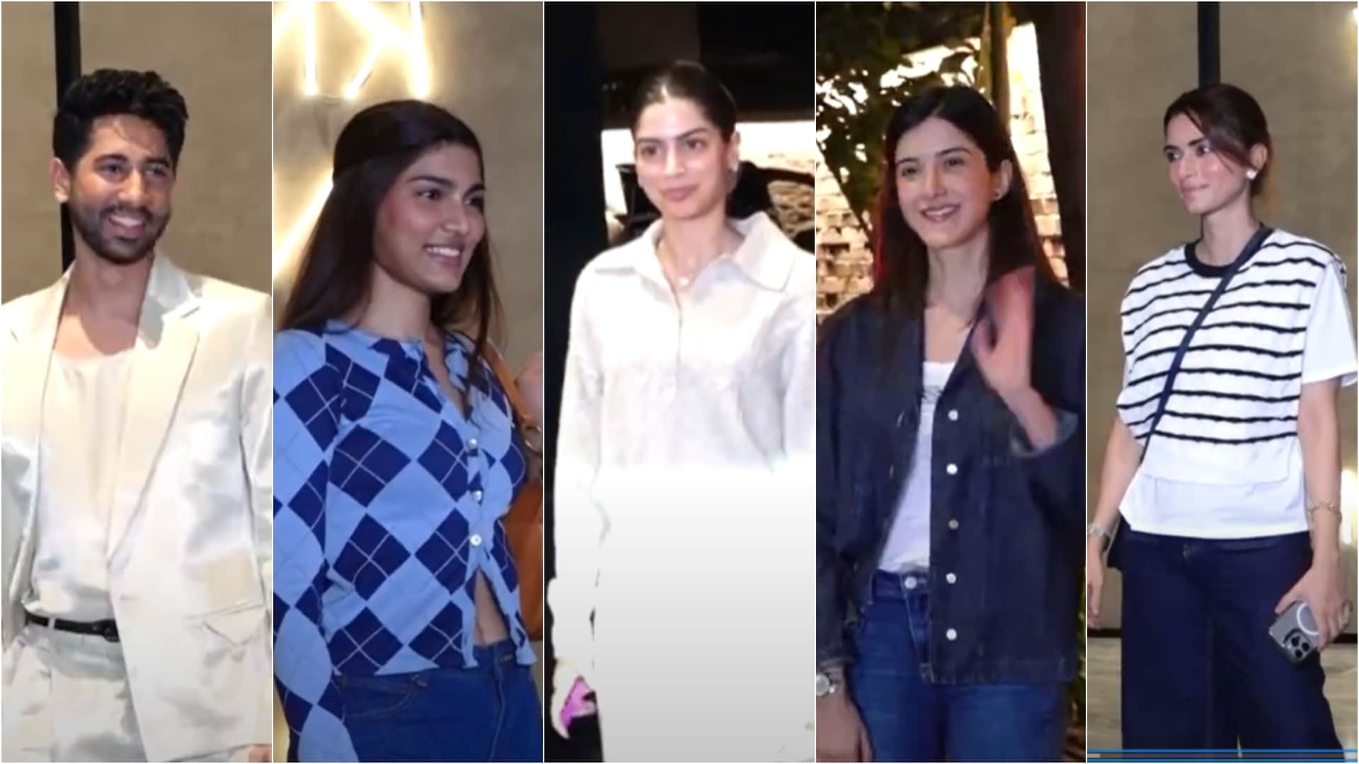 Aryan Khan Suhana Radhika Madan Vedang Raina Khusi Alizeh Many celebs attend Ananya Panday film CTRL Screening