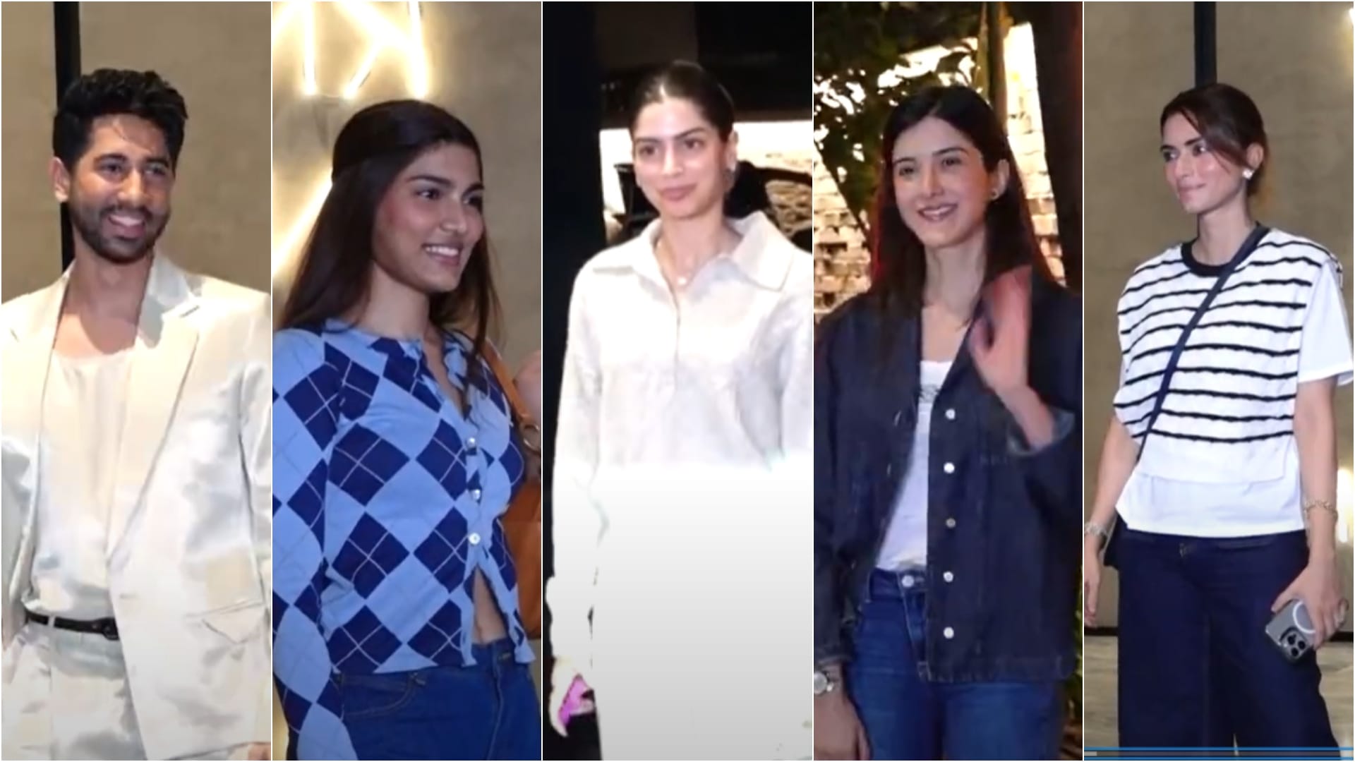 Aryan Khan Suhana Radhika Madan Vedang Raina Khusi Alizeh Many celebs attend Ananya Panday film CTRL Screening