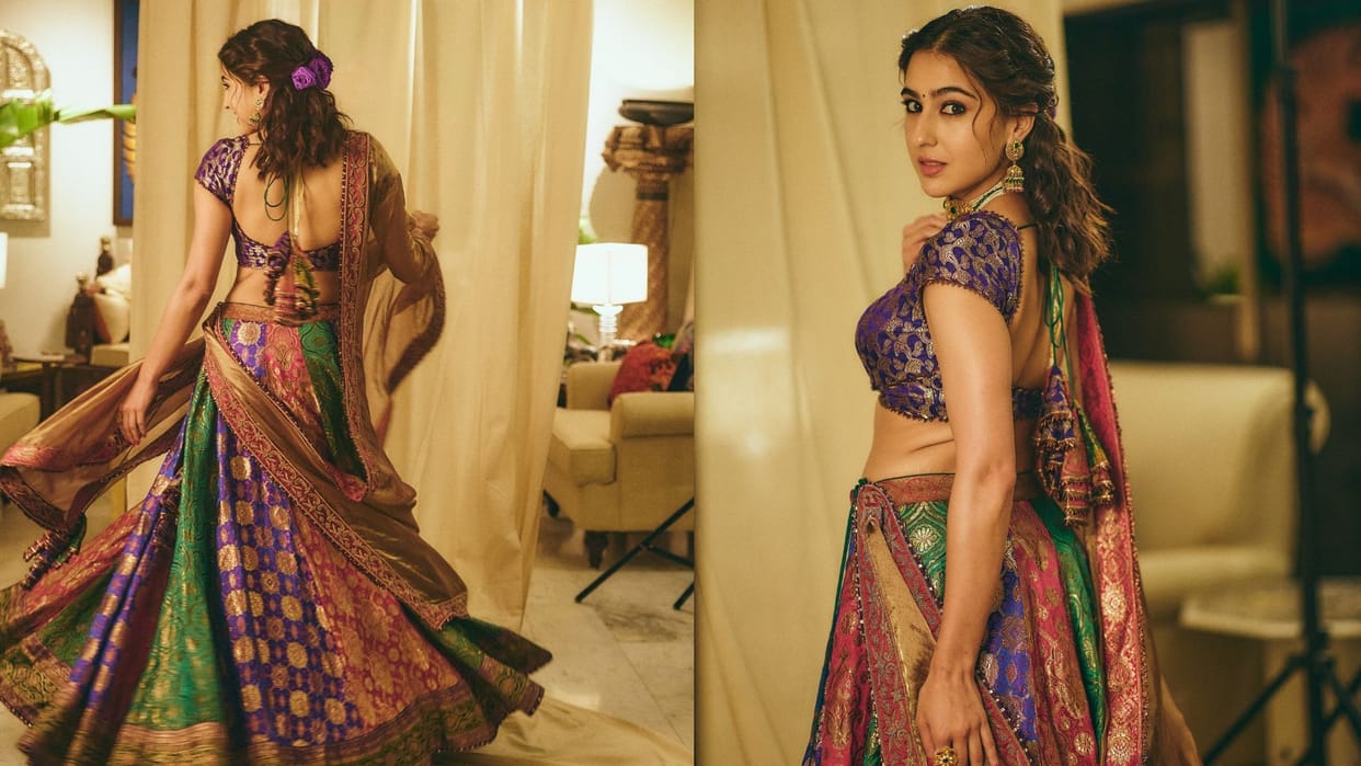 what is the best hairstyle for very thin hair with saree and lehenga