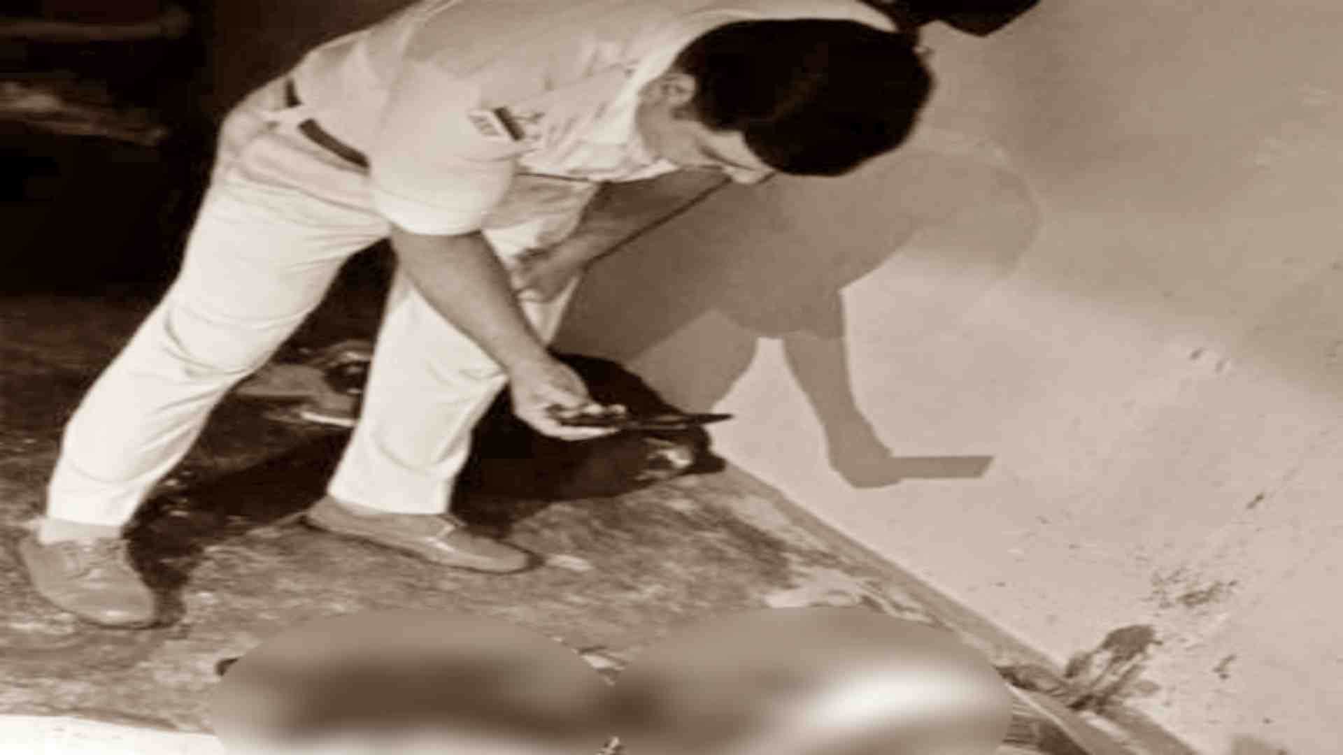 मौके पर जांच करने पहुंची पुलिस।