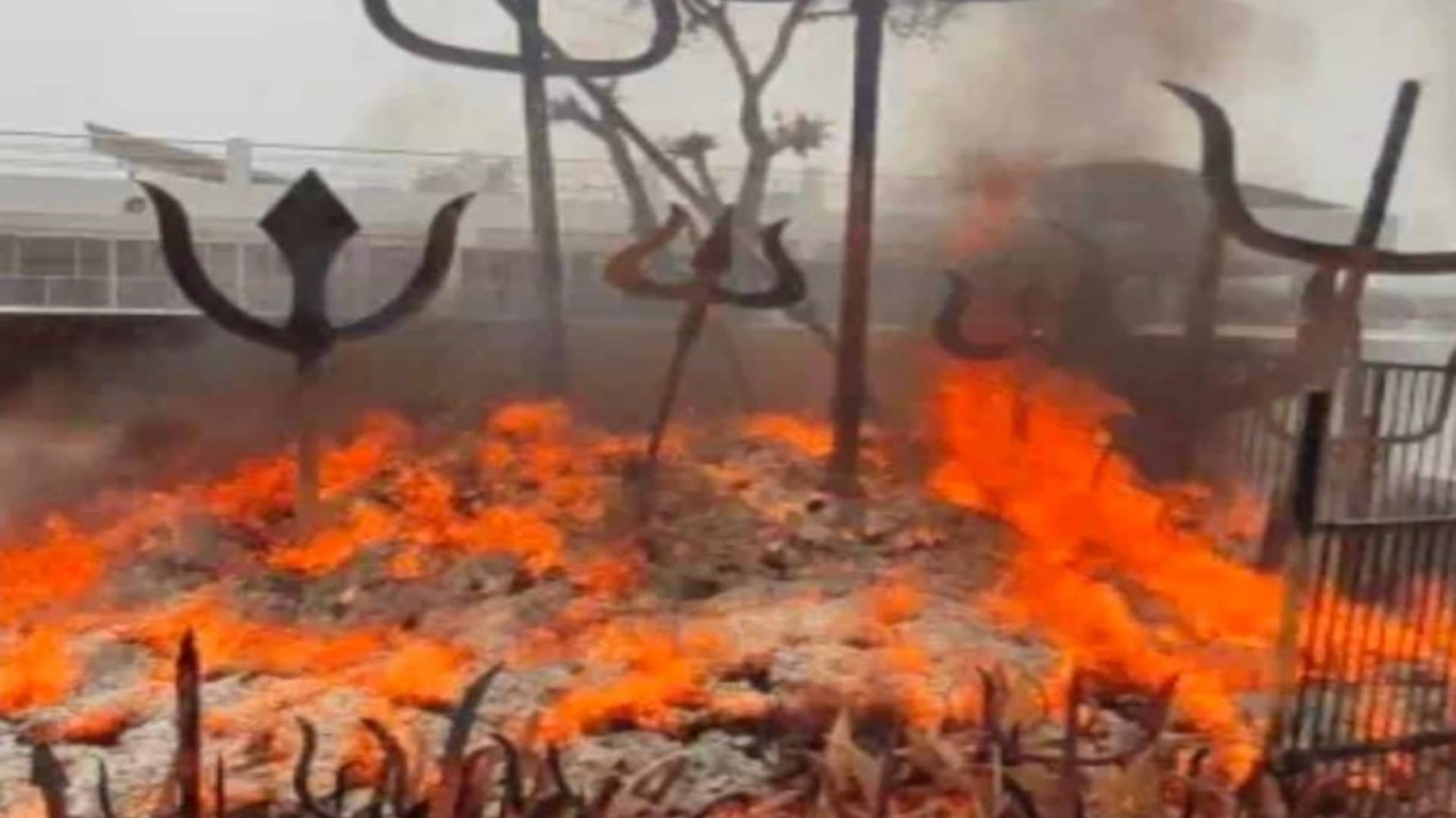 Idana Mata Temple Udaipur Idana Mata takes fire bath fire breaks out in temple know what is secret