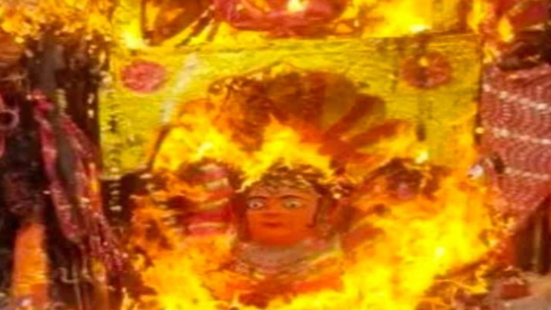 Idana Mata Temple Udaipur Idana Mata takes fire bath fire breaks out in temple know what is secret