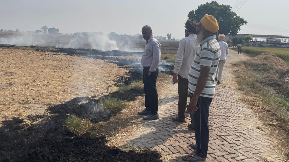 Stubble Burning nine pollution hotspots in Punjab will be monitored with drones