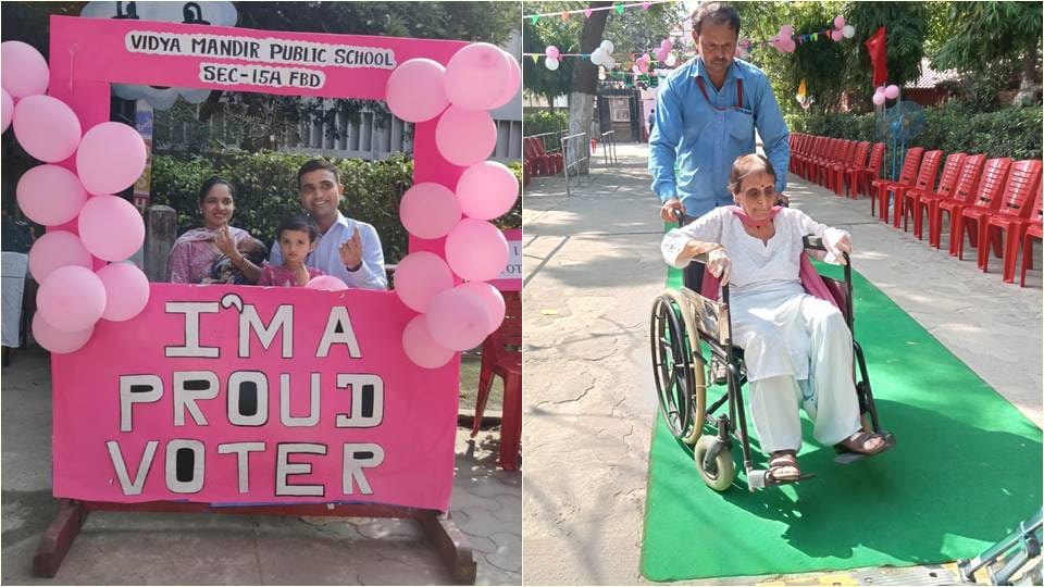 Haryana Election Photos Passion for voting was seen among the elderly and the youth