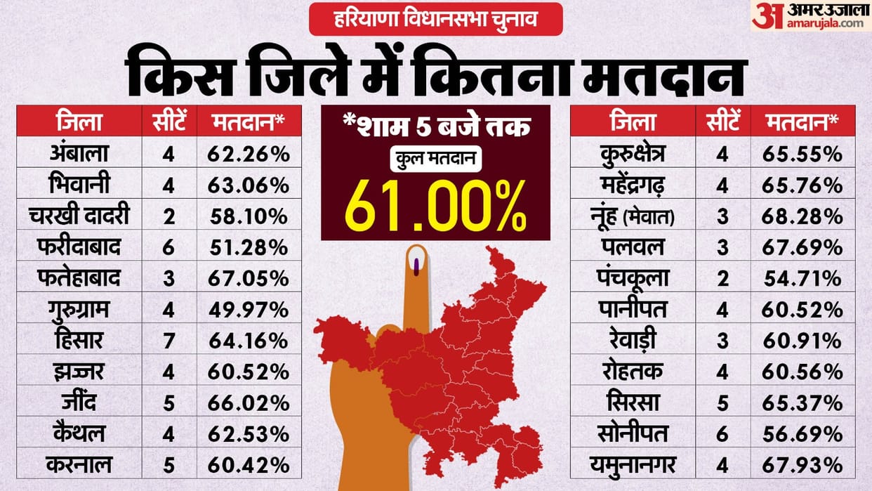 Haryana assembly election 2024 Candidates and voting news in hindi
