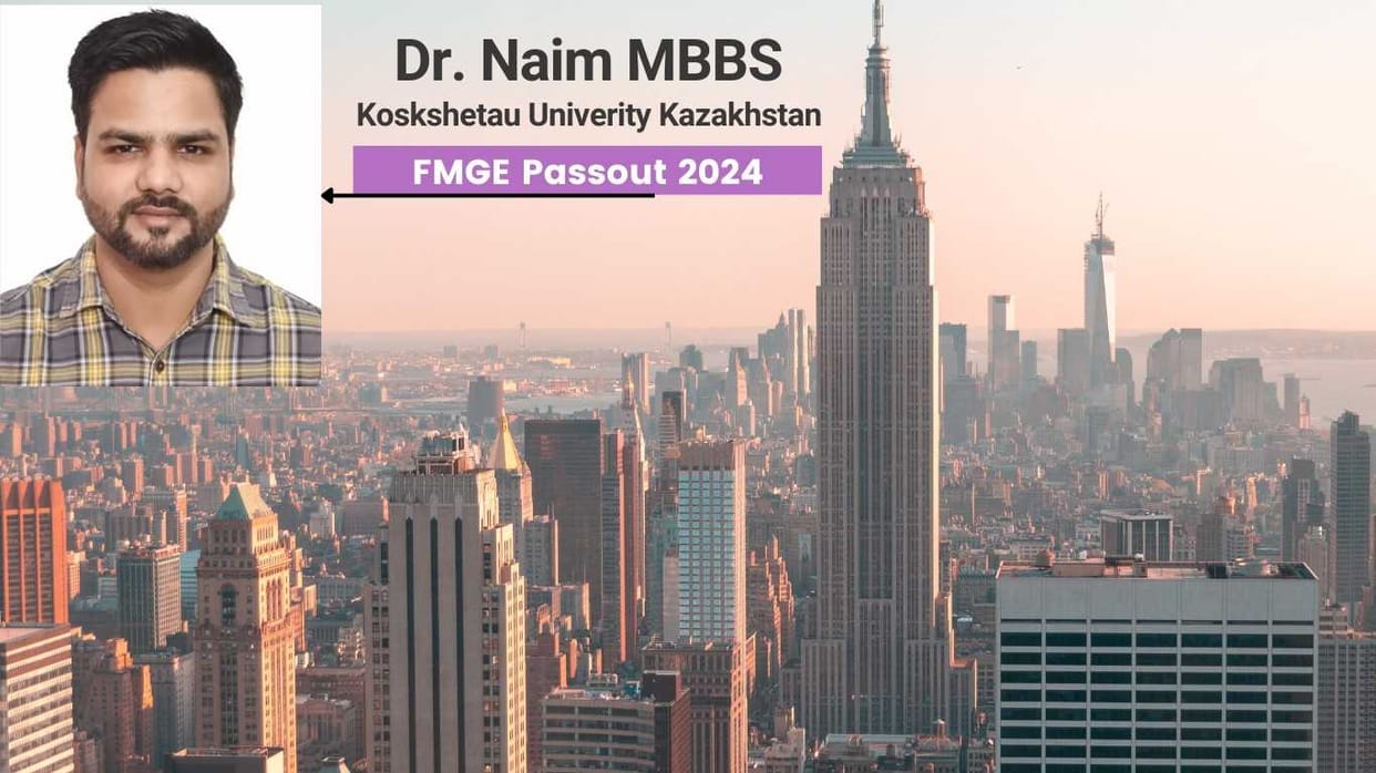 MBBS Success Story: Shahjahanpur farmer's son Naeem became a doctor,did MBBS from Kazakhstan-Kokshetau-safalta