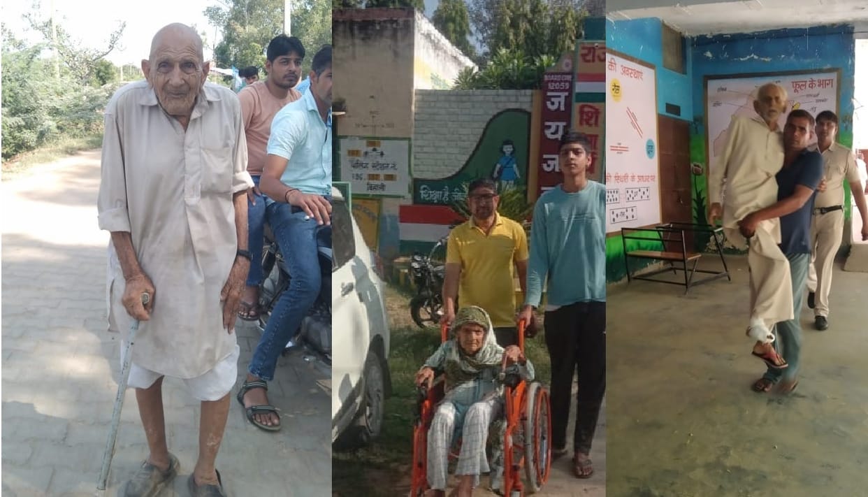 elderly have not lost attachment to polling booth for voting, they reached polling centres despite convenience