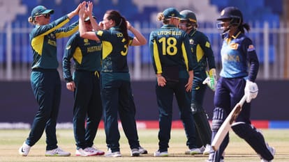 AUS W vs SL W T20 World Cup 2024 Highlights Australia Women vs Sri Lanka Women Today Match Result Scorecard