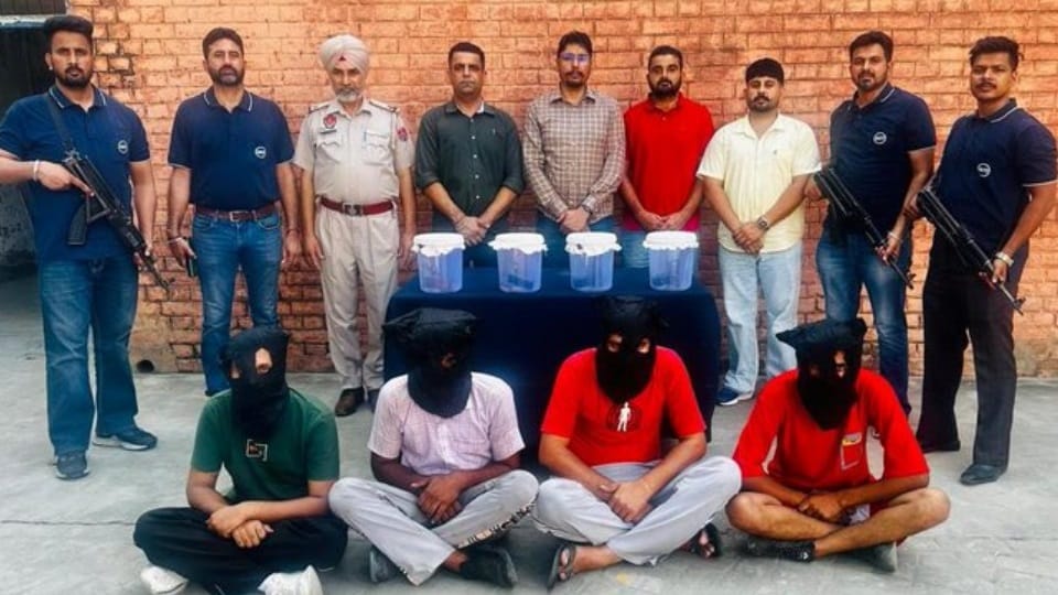 Anti Gangster Task Force Bathinda Police apprehends Jaspreet Singh along with associates