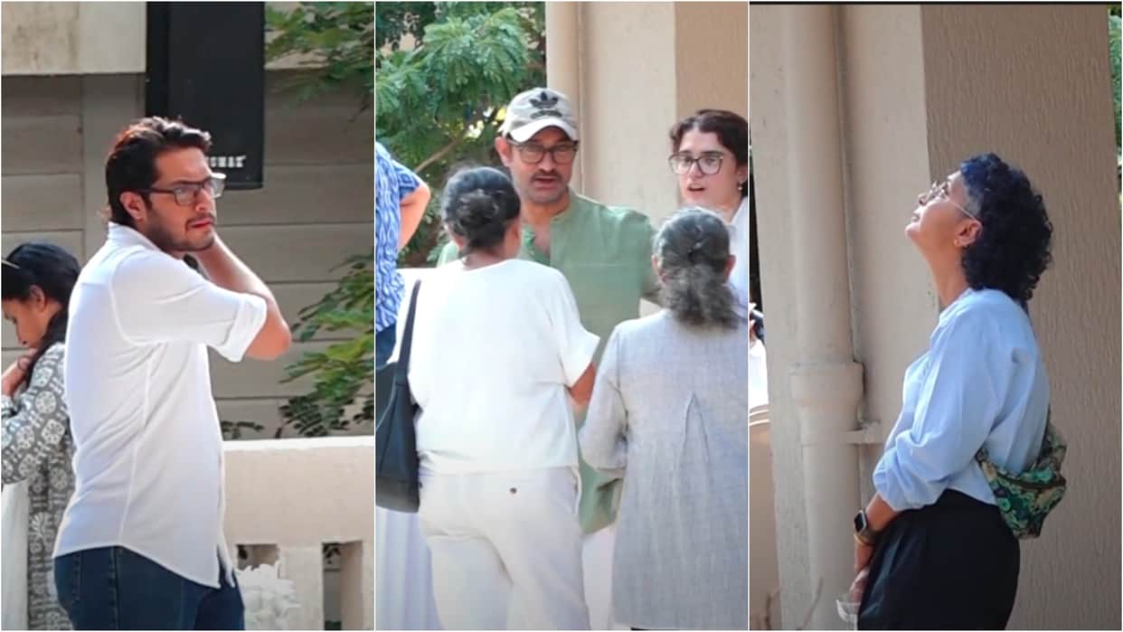 Reena Dutta Father prayer meet aamir khan kiran rao junaid khan ira khan shikhar and other family members