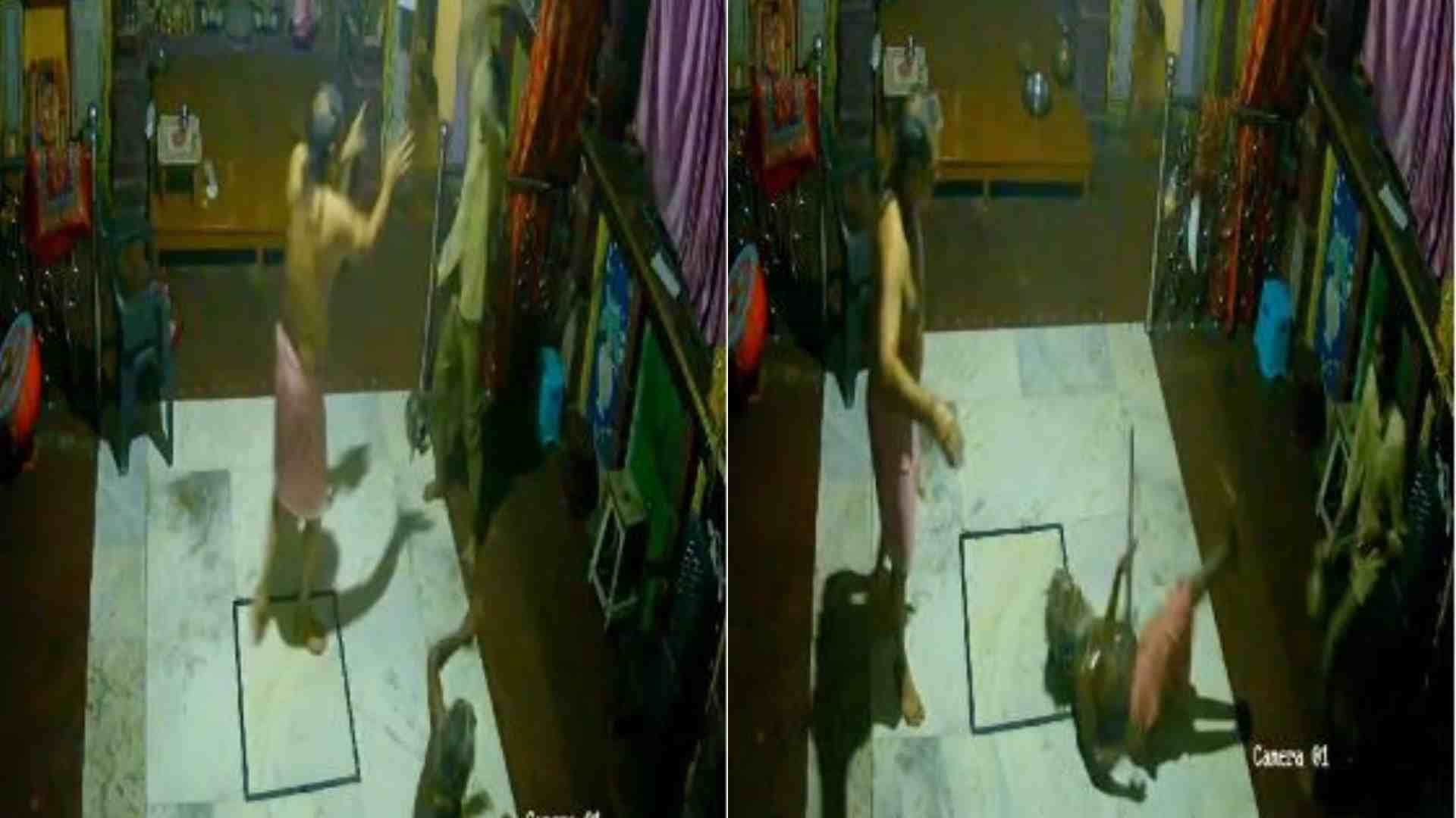 सीसीटीवी में कैद हुआ घटनाक्रम।