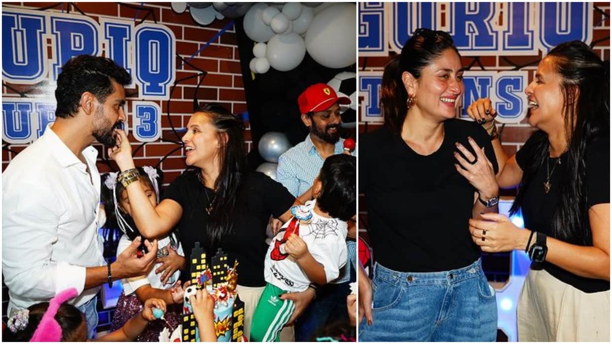 Neha Dhupia Shared pictures from her son Guriq birthday bash Kareena Kapoor Khan and others joined the party
