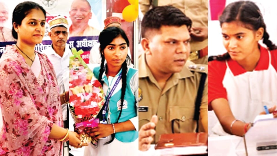 Amroha: DM-SP daughters listened problems a day, challans were issued drivers without helmets