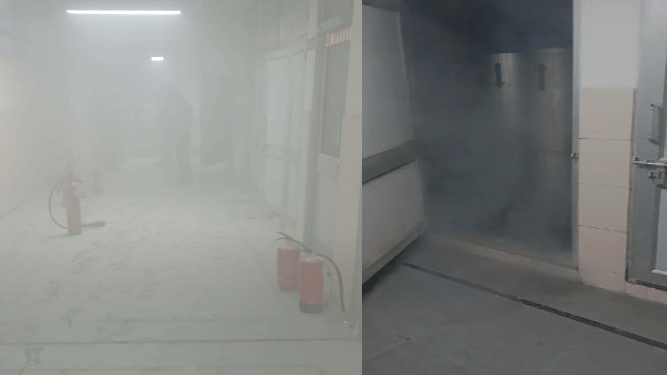 Fire broke out in Chandigarh GMCH 32 blood bank gallery