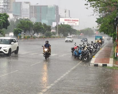 UP: Rain in Lucknow amidst humid heat, warning of rain and thunderstorm in these districts in two days