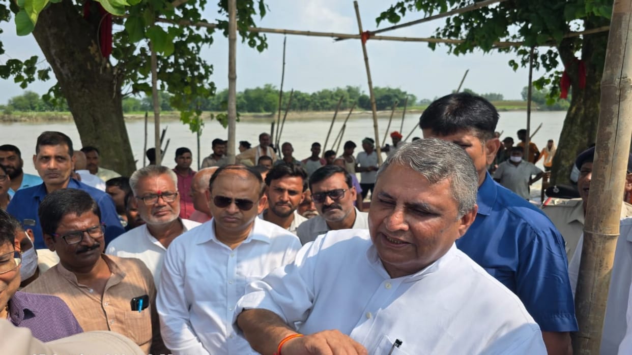 Darbhanga: 4 new barrages will be built for permanent prevention of floods in Bihar, Vijay Kumar Chaudhary
