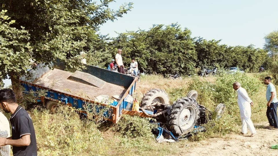 Woman died in accident in bawani khera