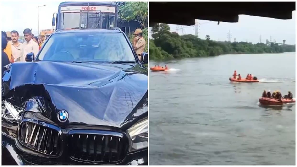 Karnataka Search operation for missing businessman Mumthaz Ali second day damaged car found Kulur Bridge