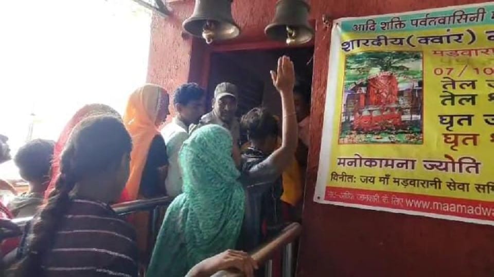 The festival of Navratri begins in Madwarani temple from the date of Panchami in Korba