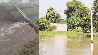 Haryana: सिरसा में नहर टूटने से 250 एकड़ में फसल डूबी, ढाणियों में घुसा पानी Haryana: Crops in 250 acres drowned due to canal breaking in Sirsa
