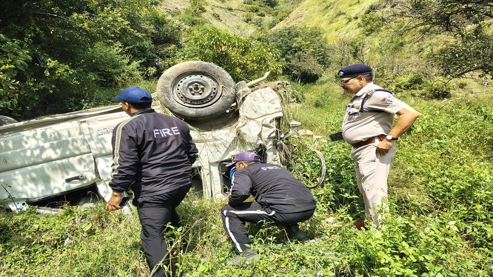 Three youths died after Scorpio fell into a ditch in pithoragarh