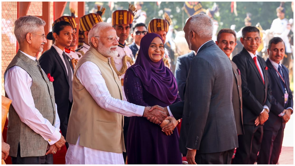 Maldives: President Muizzu arrives in India to improve relations, meets PM Modi at Hyderabad House today