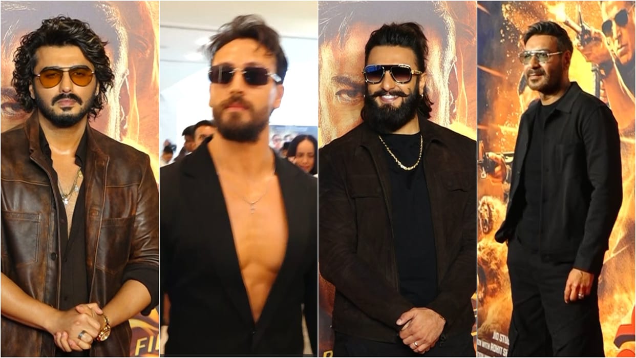 Singham Again Trailer: ranveer singh ajay devg tiger shroff and rohit shettyy reached at trailer launch