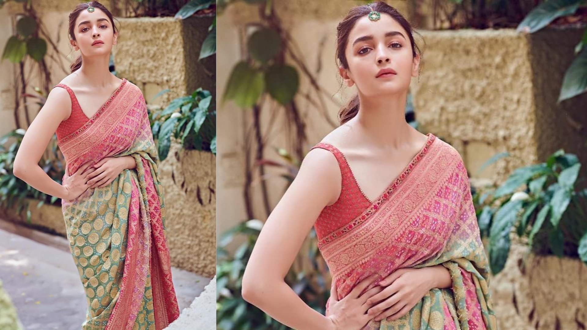 trendy Saree For Karwa Chauth 2024 bandhani print to gharchola saree for woman