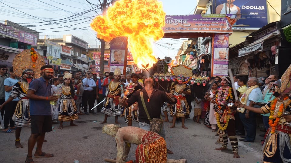 Maharaja Agrasen Shobha Yatra in Aligarh