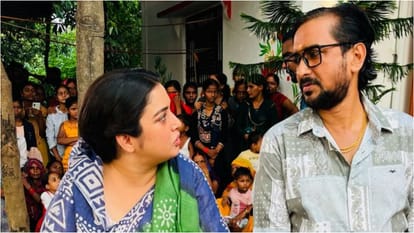 Bhojpuri actress Aamrapali Dubey Cried Badly during Movie Matri Devo Bhava shoot costar Sanjay Pandey revealed