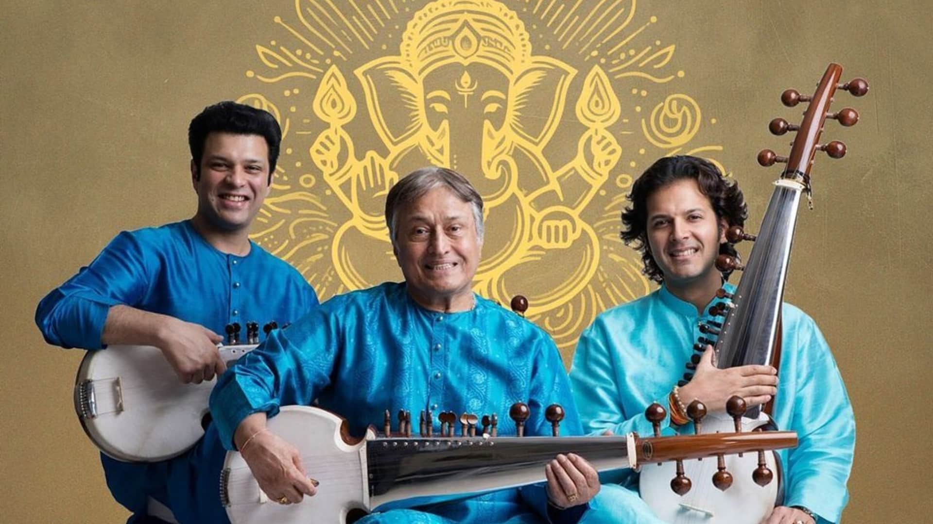 Ustad Amjad Ali Khan is an Indian classical sarod player today he celebrates his 79 birthday