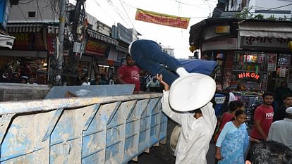 Campaign to remove encroachment started from karkhana market in haldwani