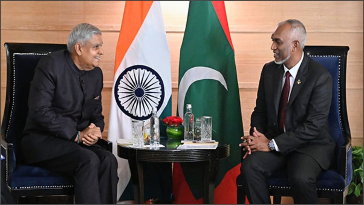Vice President Jagdeep Dhankar calls on Maldives President Mohammed Muizzu news in hindi