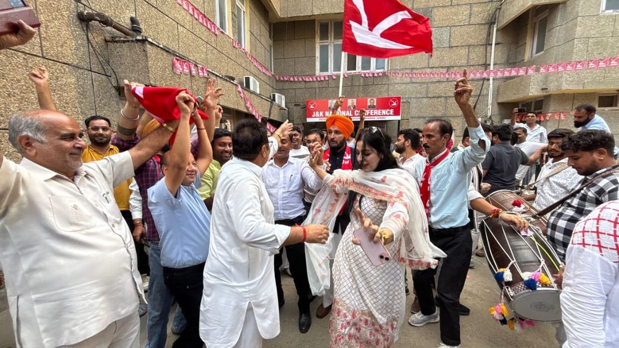 jammu kashmir election 2024 NC youth wing head Tejendra Pal Singh video