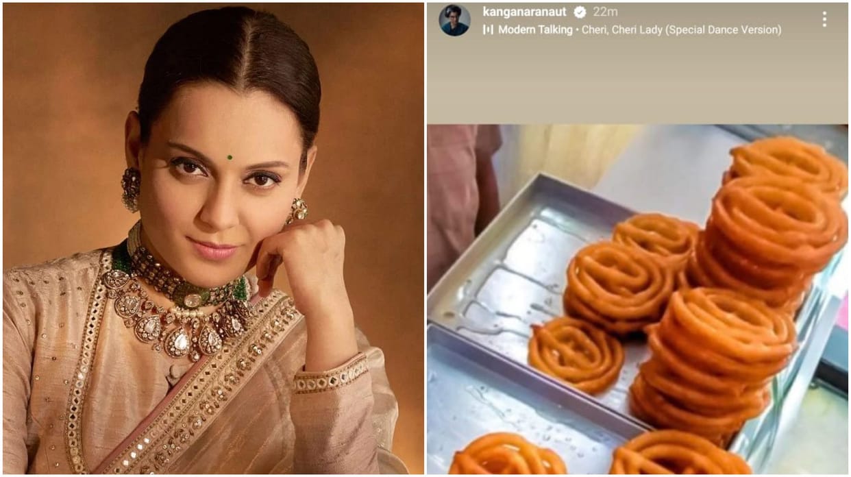 Haryana Election Results news Bjp mp Kangana Ranaut and  Poonawalla took a dig at Congress through Jalebi