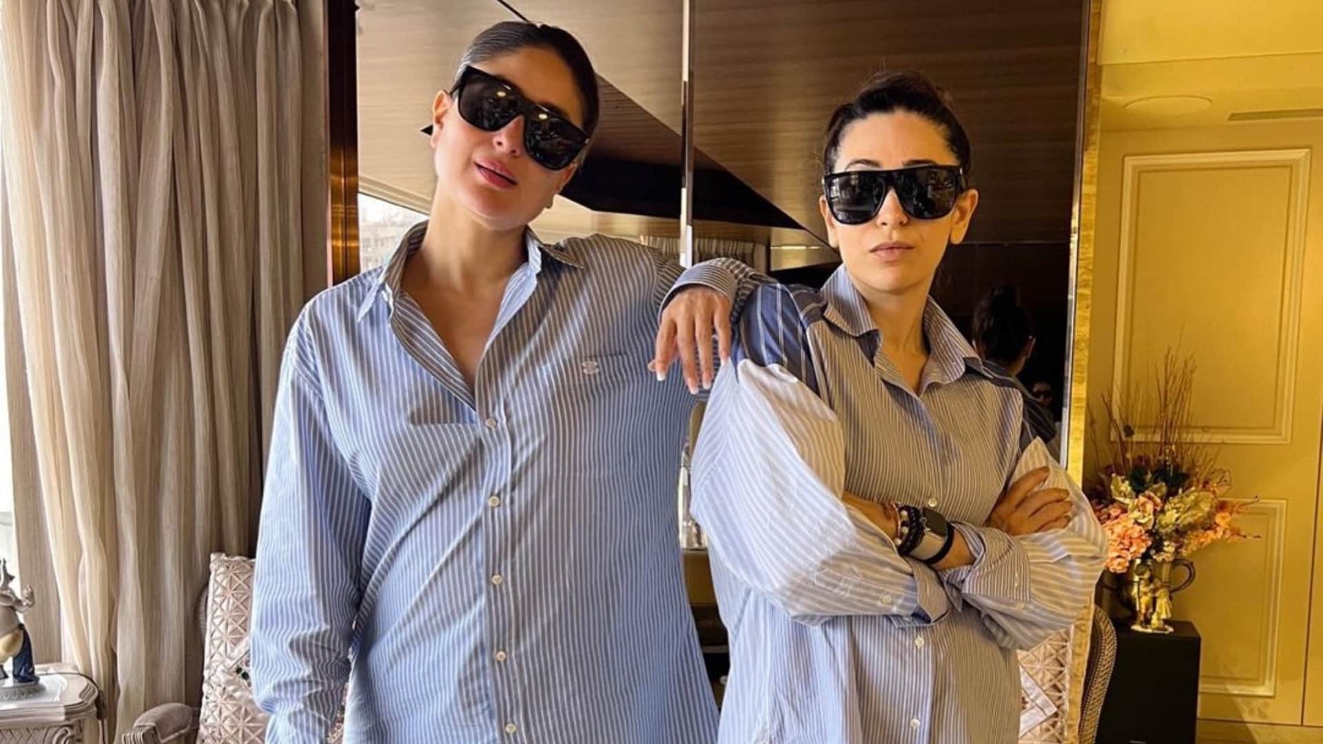 Bollywood Beautiful Sisters Pair Kareena Kapoor Karishma Kapoor Janhvi Kapoor Khushi Kapoor